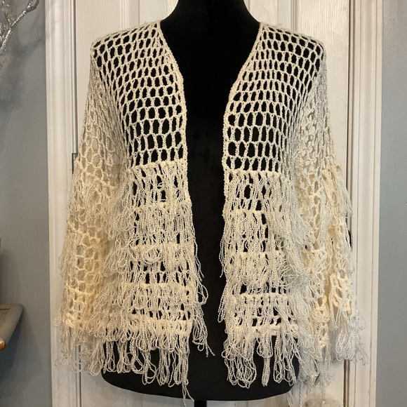 Crochet Cardi/Bathing Suit Cover Up - Picture 4 of 6
